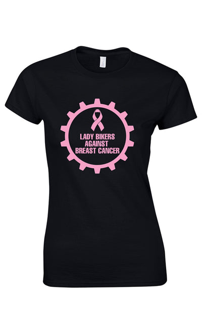 Lady Bikers Against Breast Cancer T-Shirt, 3XL