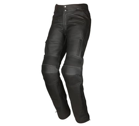 Helena Leather Trousers - Roomy Size 12, Short Leg